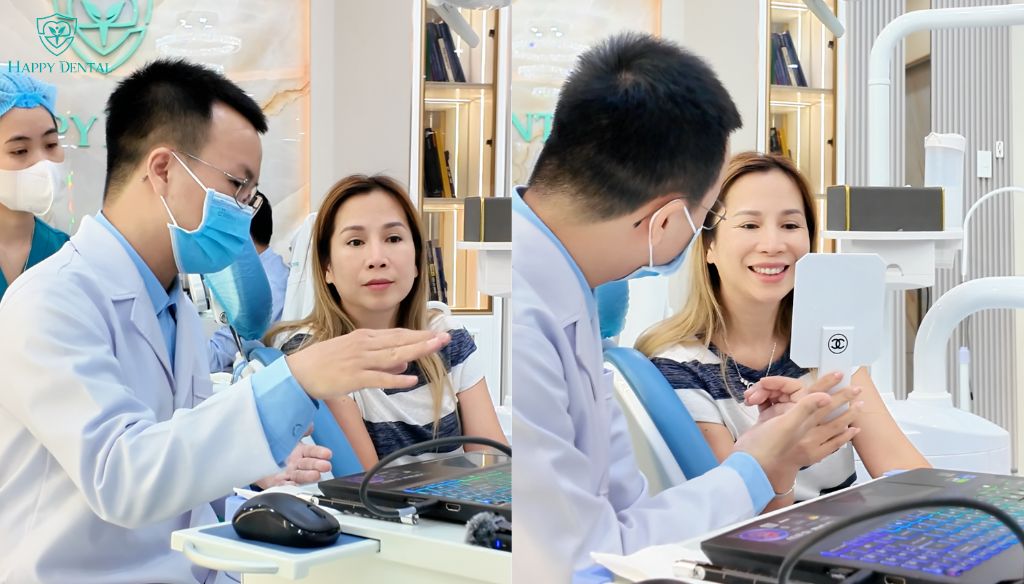 Review Top 16+ Địa Chỉ Nha Khoa Uy Tín HCM 2026 2 Hình ảnh khách hàng trao đổi trực tiếp với bác sĩ để hiểu rõ tình trạng răng và hướng điều trị phù hợp tại nha khoa uy tín HCM